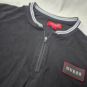 Guess Mens‎ Shirt Black White Sz Large